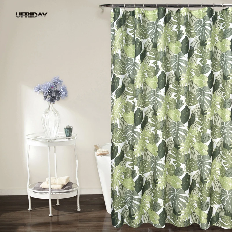 Buy UFRIDAY Green Leaf Shower Curtain Tropical Plants