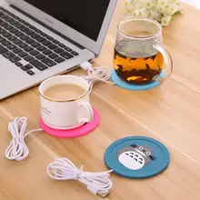 100 шт./лот силиконовые мультфильм USB Офис кофе чашка чая Молоко теплые мат USB теплые подставки