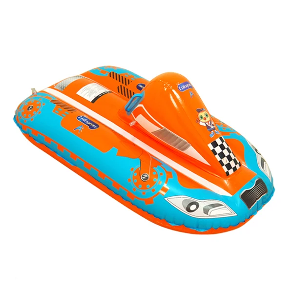 Детская Надувная яхта лодка для рыбалки, каяк, надувной круг для мальчиков и девочек, патрульный корабль, водные игрушки, новые пляжные надувные матрасы - Цвет: color send random