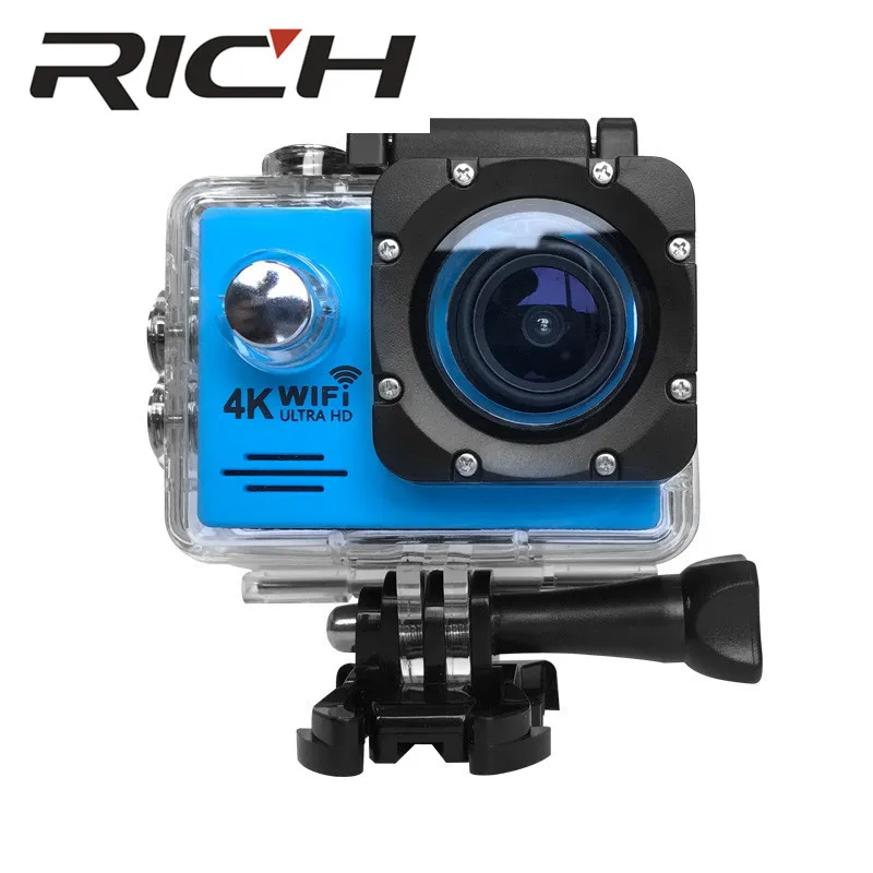RICH J550R Спортивная камера s 4K 2 7 K 1080P Экшн 16MP WiFi 30M Водонепроницаемая 2.0LCD Full HD DVR 170