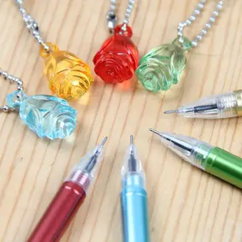 

2pcs Neutral Pen Cute Rose Flower Color Gel Pen Creative Cartoon Pendant Kawaii Stationery Pens For Kids School Supplies