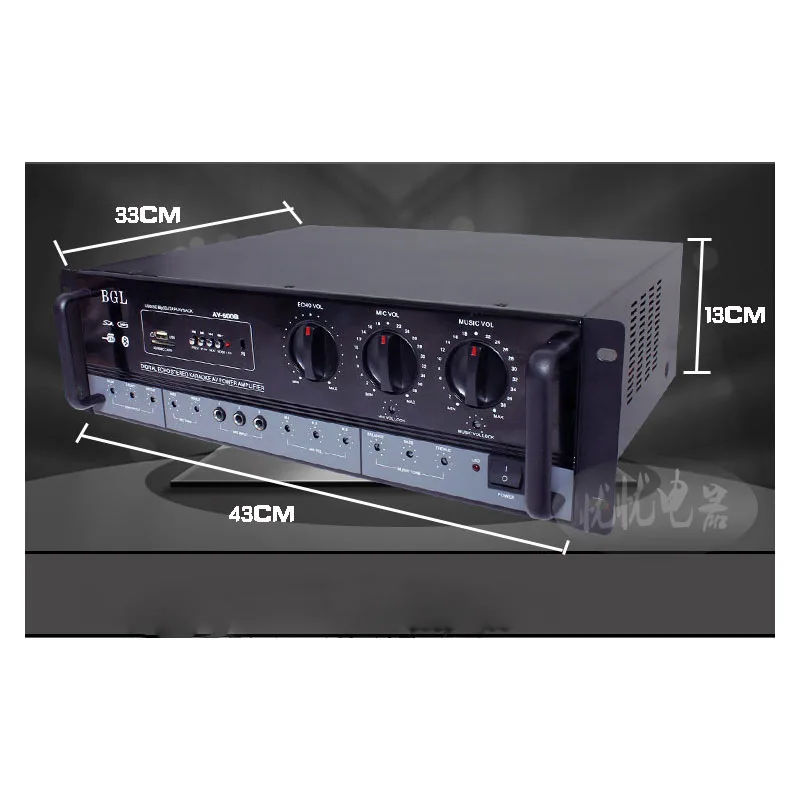 220 В профессиональный сценический звук 2 0 Bluetooth усилитель высокой мощности KTV HIFI