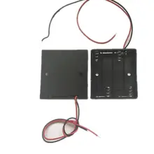 4X1,5 V корпус батареи 4AAA корпус батареи 4xaaa batterybox 4XLR3 6 V держатель батареи с UL1007 6 ''провода, 100 шт/лот