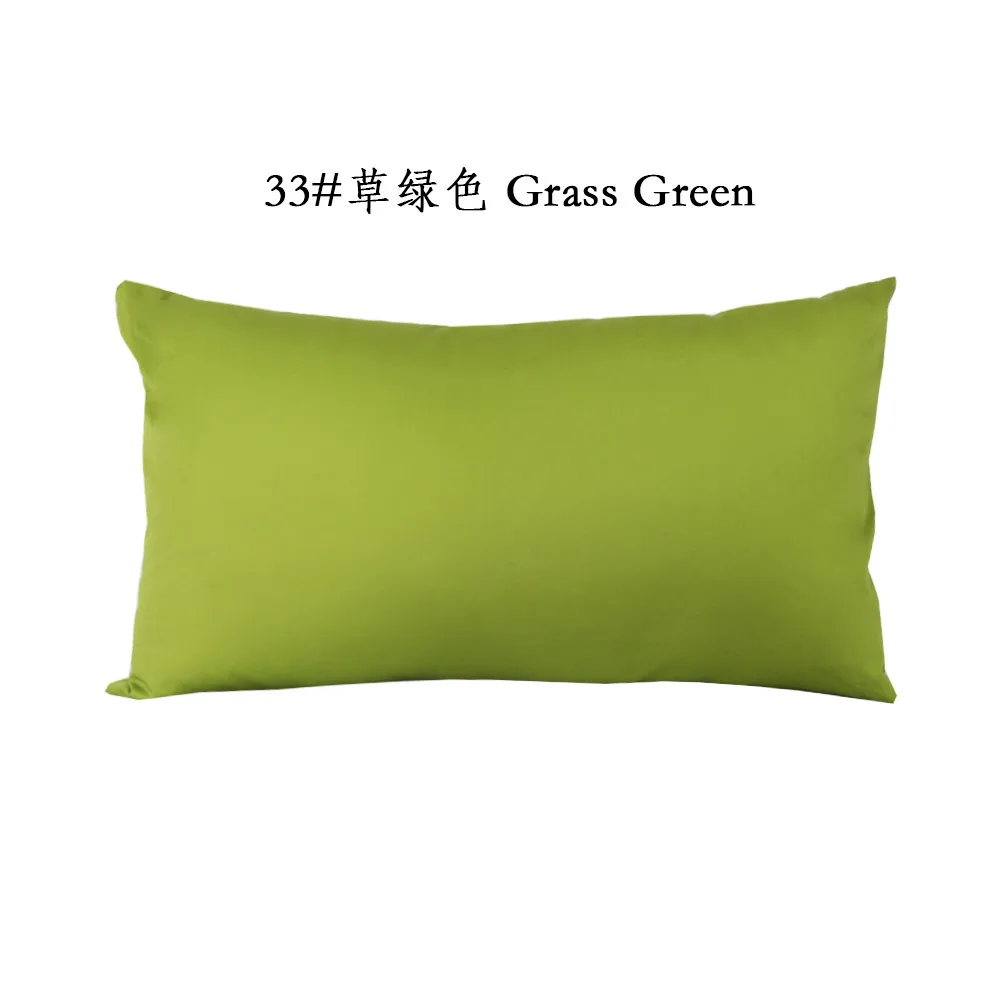 Grass Green cotton twill pillow cover; shape varies by selected size