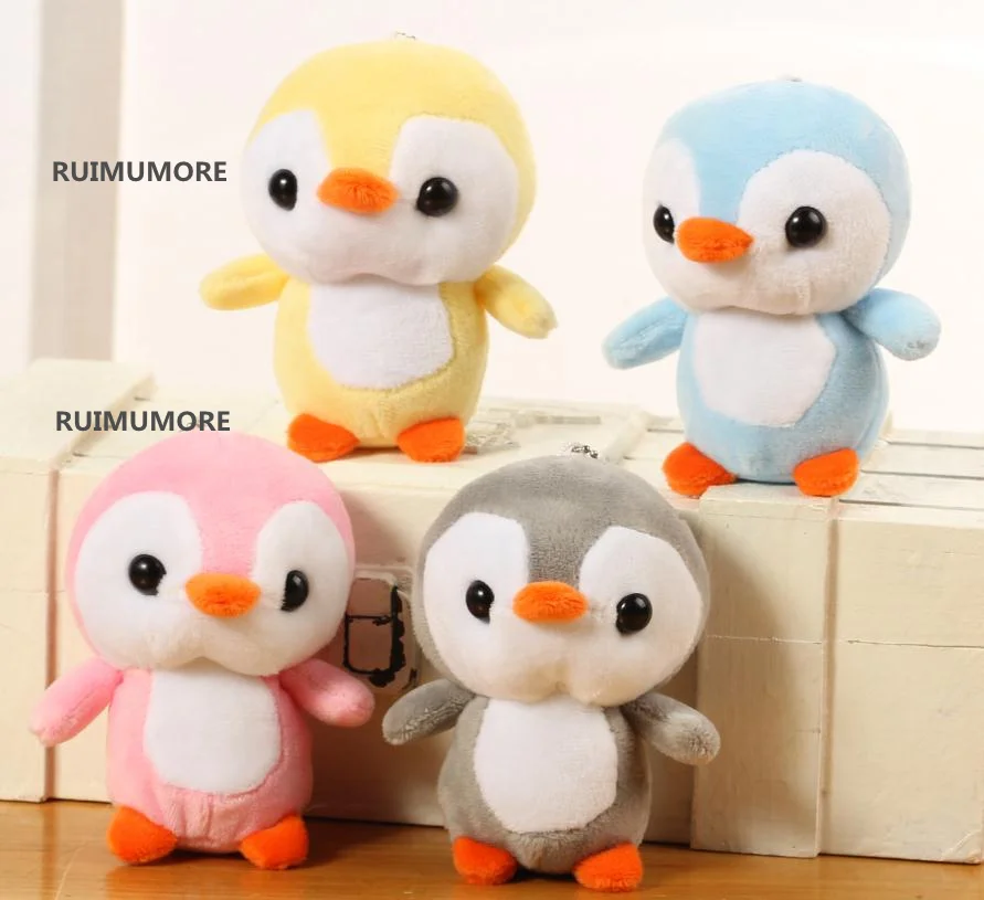 kawaii mix all colors, little small 10cm penguin Stuffed Toys , 30pcs