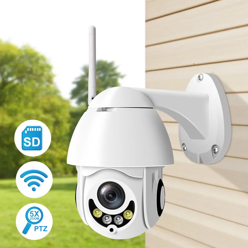 Купольная камера Luowice 5x с оптическим зумом PTZ Wi Fi IP водонепроницаемая 1 3