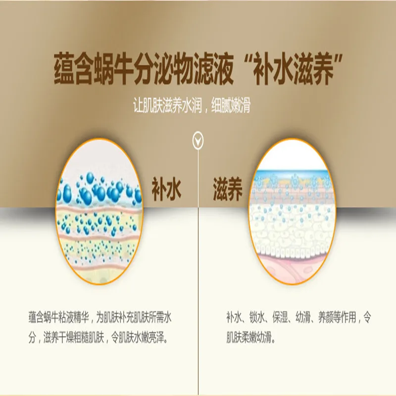 BIOAQUA Essence Cream liquid hydrating moisturizing control oil shrink pores reduce fine lines snail essence Anti-Aging the skin