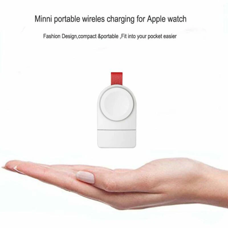 50 шт./лот BRSUANG портативная беспроводная Зарядная база быстрое зарядное устройство USB Беспроводные часы зарядное устройство адаптер для Apple Watch Series 1 2 3 4