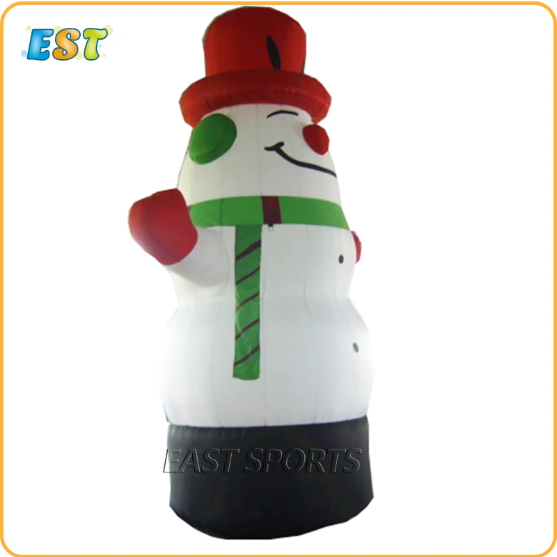 5m High holiday giant inflatable Christmas snowman for promotion