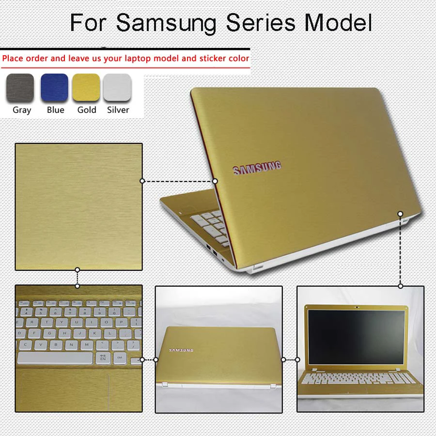Laptop Sticker Skins For Samsung Series Personality Free Cutting Pure Color Computer Notebook Decal Vinyl Customized Sleeve