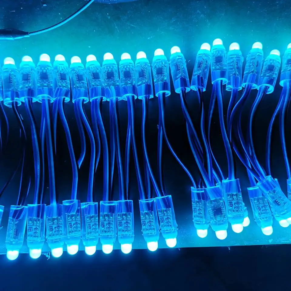 

DC12V Digital ws2811 smart rgb pixel round led 12mm for channel letter
