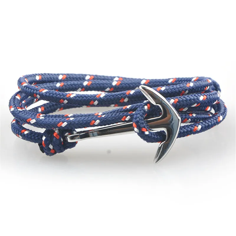 

Adjustable Men Paracord Anchor Bracelets Friendship Woman Charm Bracelets Survival Rope Chain Paracord Bracelets & Bangles SL039