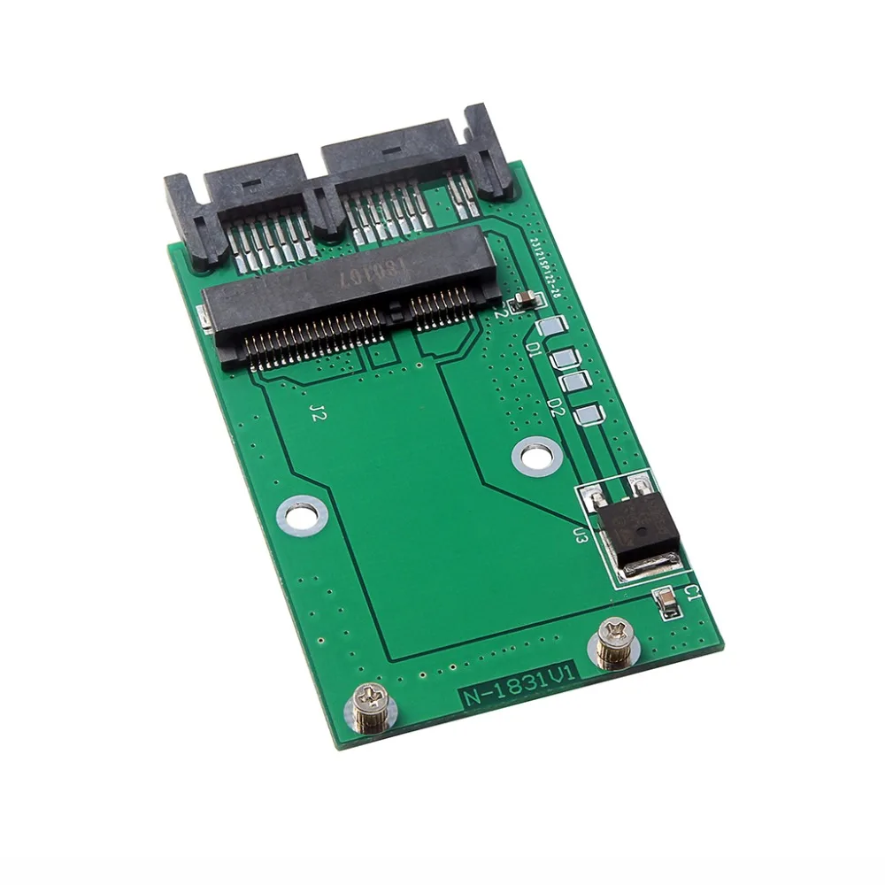 

Mini PCIE pci-e pci express 2 Lane ssd M.2 NGFF SSD to 1.8" Micro SATA 7+9 16pin Adapter Cards PCBA