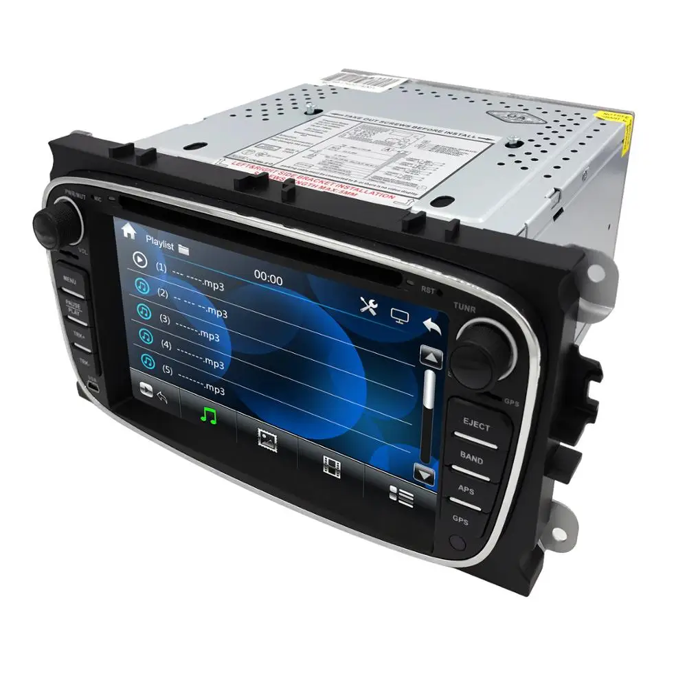 Best Car DVD Player 2 Din radio GPS Navi for Ford Focus Mondeo Kuga C-MAX S-MAX Galaxy Audio Stereo Head Unit Multimedia 8G SD Map BT 5