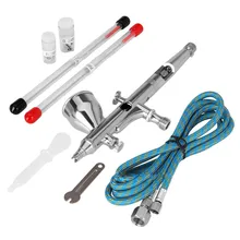 Onnfang 9cc Двойное действие арт-распылитель сопло краски аэрограф для моделей краски ing пневматическая Аэрограф Комплект Регулируемая воздушная ручка для измерения давления