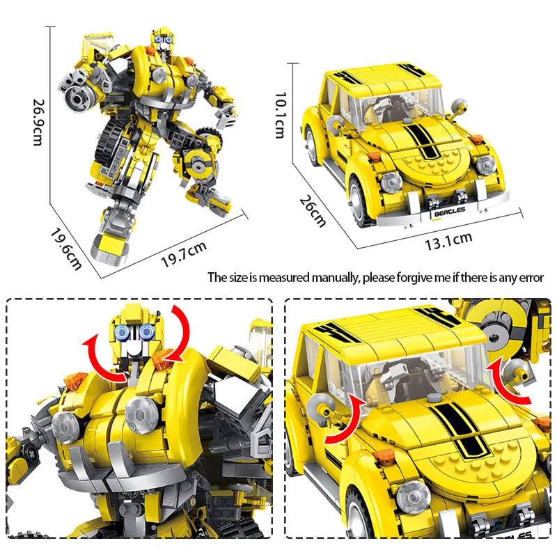 1033 шт деформация Hornet мех Жук автомобиль здания блоки Совместимые техника