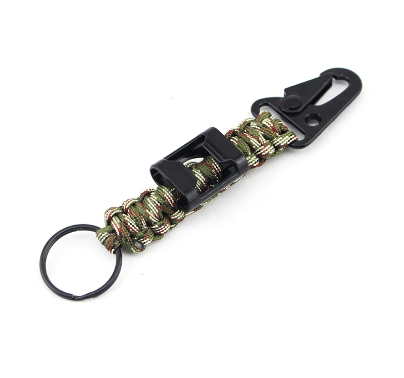 Outdoor Camping Mountaineering Seven Core Umbrella Rope Weaving Hang Keychain Equipment  Corkscrew Tourism Bottle Open Paracord