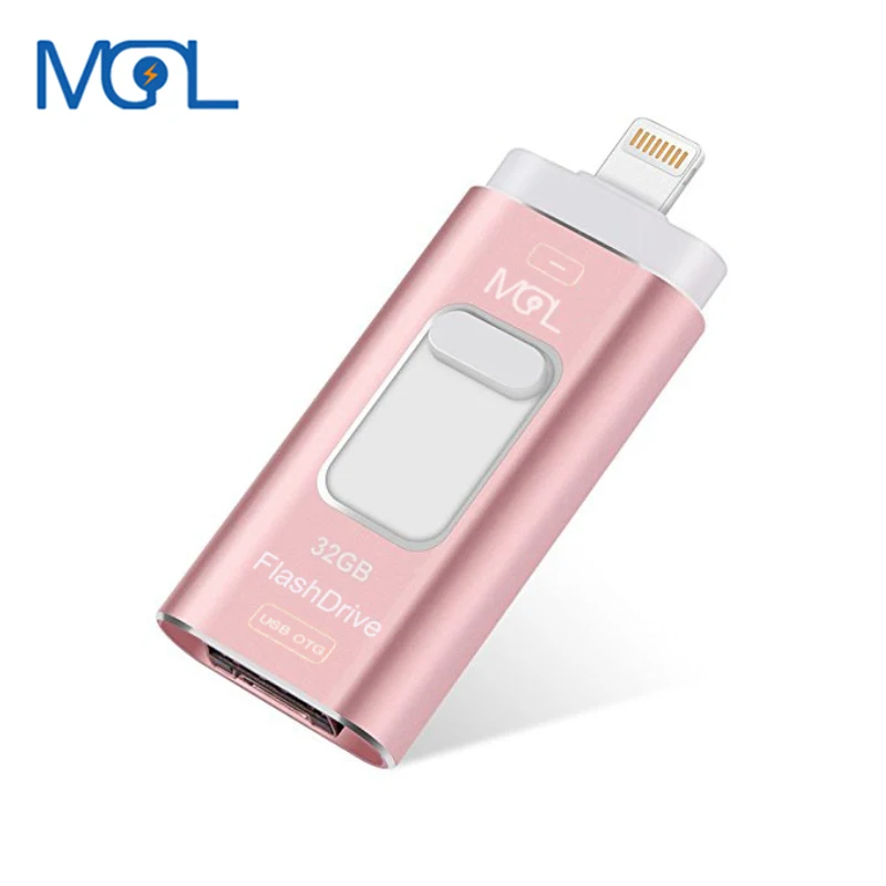 

MGL Mini Usb Flash Drive 128gb 64gb 32gb OTG Flash Pen Drive 16gb 8gb For iPhone 8/7/7Plus/5/5s/5c/6/6s Plus/ipad Pendrive