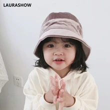 Laurashow 2 цвета Панама для девочек Дети Весна Лето Рыбак Панама детские шапки хлопок