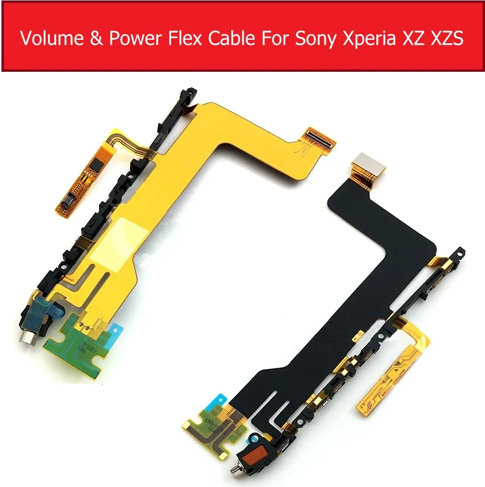 Гибкий кабель громкости и питания для sony Xperia X/XA/X Performance/X Compact/XZ/XZS/XZ Premium кнопка переключения и основные части гибкой ленты - Цвет: XZ XZS