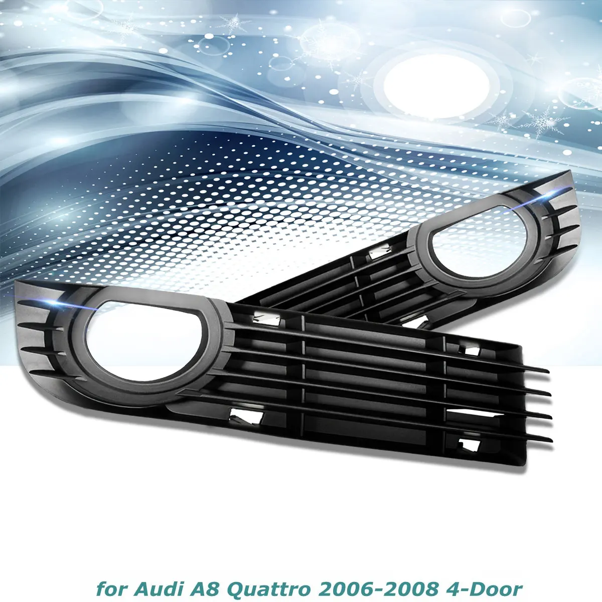 

For Audi A8 Quattro 2006 2007 2008 Car Styling Exterior Parts 4E0807681 4E080768 Front Bumper Fog Lamp Light Grilles