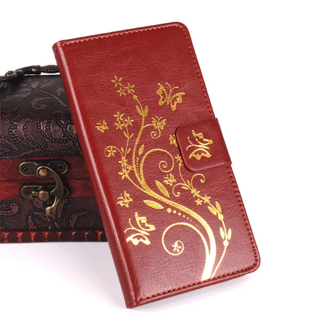 Best Offers Wallet Case For coque LG K8 Case Cover Flip Case For coque LG K8 Lte Case K350 K350E K350N 5.0" Phone Cover + Stand Card Holder