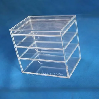 

Luxury Handmade Transparent Lucite Gift Display Storage Box Clear Acrylic Jewelry Box With 4 Drawer