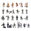 25pcs Model Train Track Railroad Worker People Figures With Tools 1:87 HO Scale 1