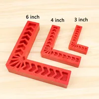 זווית ישרה 5pcs / סט 3 "/ 4" / 6" כלים לעיבוד עץ שליט מלחציים זווית ישרה כיכר Clamping L Shape (1)
