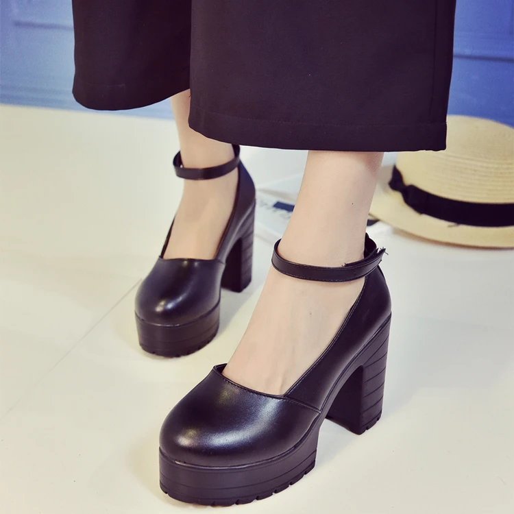 

Japanese new fashion Lolita princess thick with high heels waterproof platform COS show high-heeled shoes.