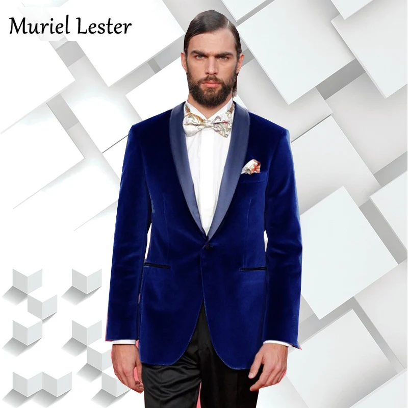 blue velour suit