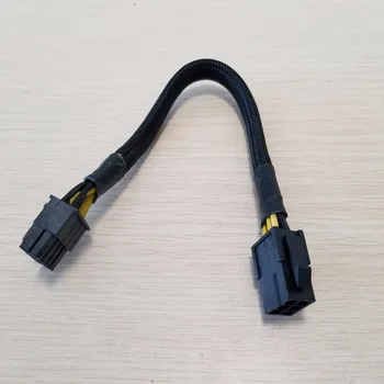

10pcs/lotGraphics Card 6Pin Male to CPU 8Pin Female Power Supply Extension Cable with Net Cover 10cm