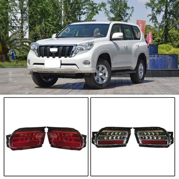 

CAPQX For Toyota Prado LC150 FJ150 4000 3500 2700 09-18Rear Bumper Brake Light LED Reflector Fog Light Parking Stop Warning Lamp
