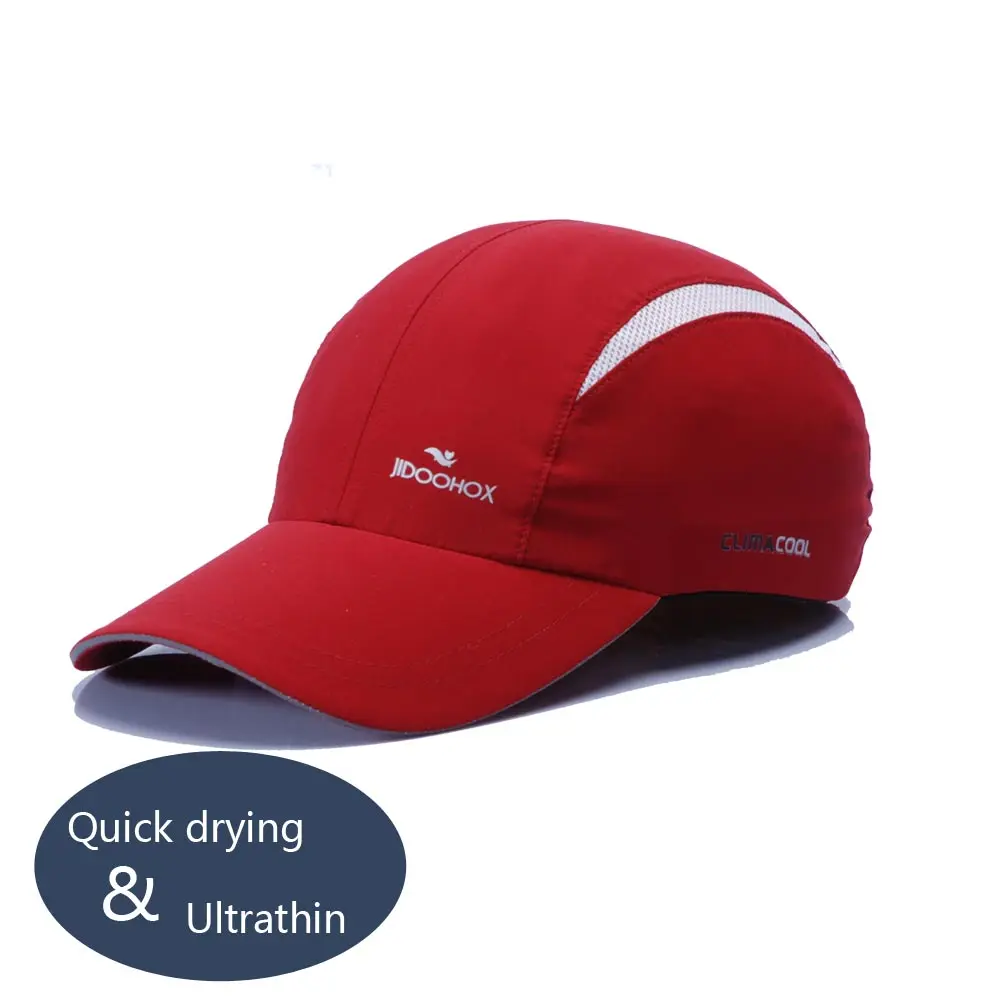 New Fashion quick drying absorb sweat Red baseball cap Unisex golf sun