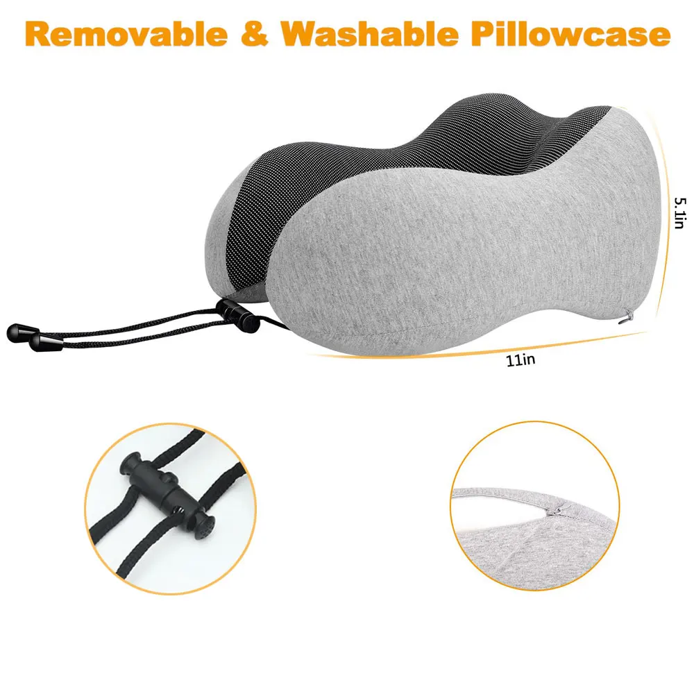 U-образная подушка для шеи с эффектом памяти, мягкая подушка для путешествий, подушка для шеи с шейным самолетом, 30*28*14 см, постельное белье для здоровья шейки