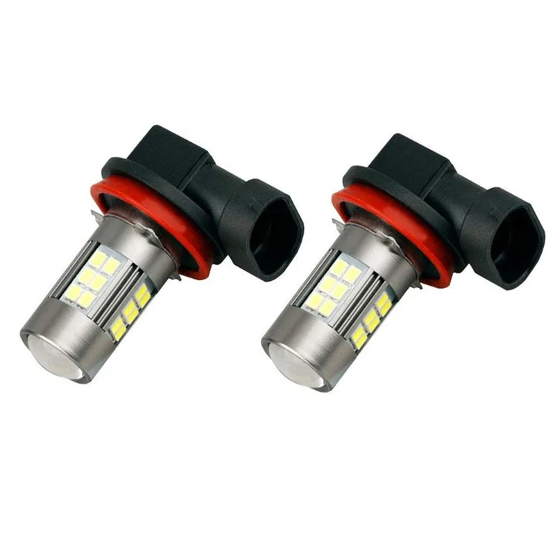 Автомобильный светодиодный фонарь H8 H9 H10 H11 9005 HB3 9006 HB4 2835 27SMD Габаритные огни DRL