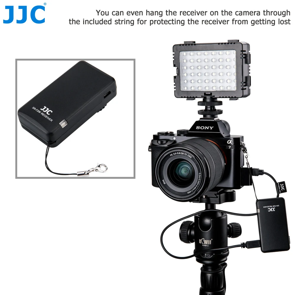  JJC Camera Wireless Remote Control for SONY Alpha a7III a7SII a7R a6000 a6300 a6500 etc. Replace RM