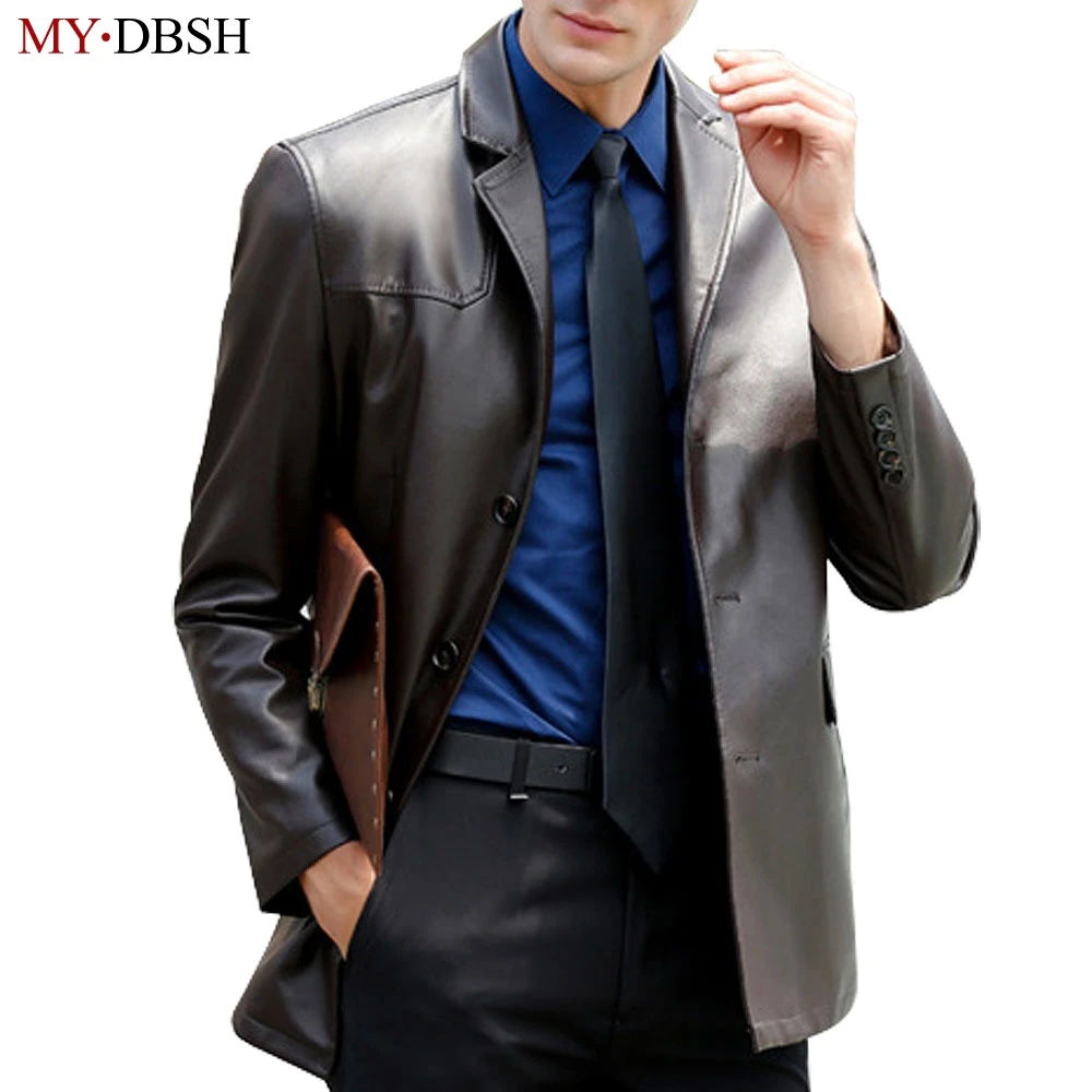 leather jacket suit style