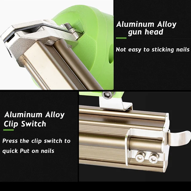 Doersupp 2 in 1 1800W 220v Dual Use Framing Tacker Electric Staple Tools Straight Nail 10-30mm Code Nail 10-22mm Power Tools