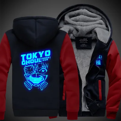 

Unisex Anime NARUTO Akatsuki Cosplay Costume Luminous Jacket Sweatshirts Women Men Hooded Sweater Thicken Hoodie Coat