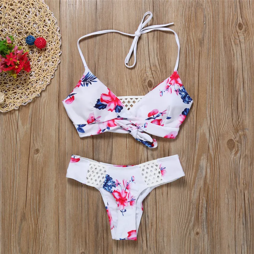 

Women Push-up Padded Bra Bathing Suit Swimsuit Swimwear Bandage Bikini Set for occasion swimming sea party A30