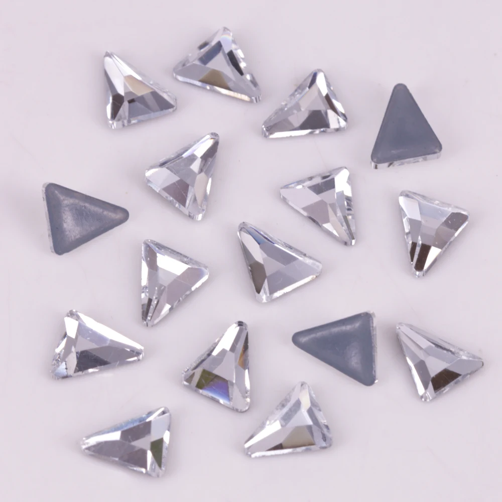 

Free Shipping! High Quality 5x8mm Triangle Beta Flat Back Hotfix Rhinestones / Iron On Flat Back Crystals
