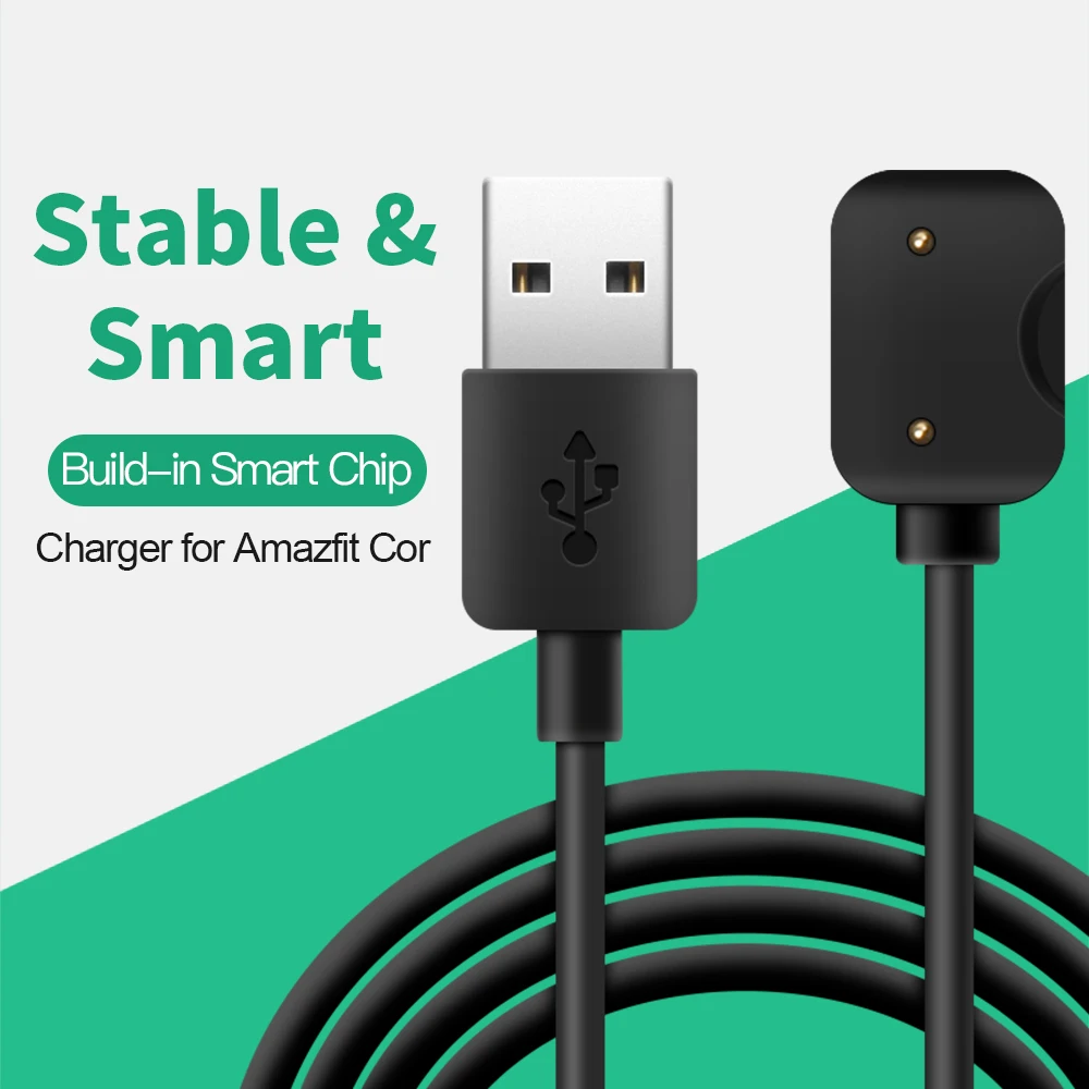 

SIKAI 2018 New USB Charger for Amazfit Cor Smart Watch 1m Portable Steady Charging Device for Huami Amazfit Cor Charger