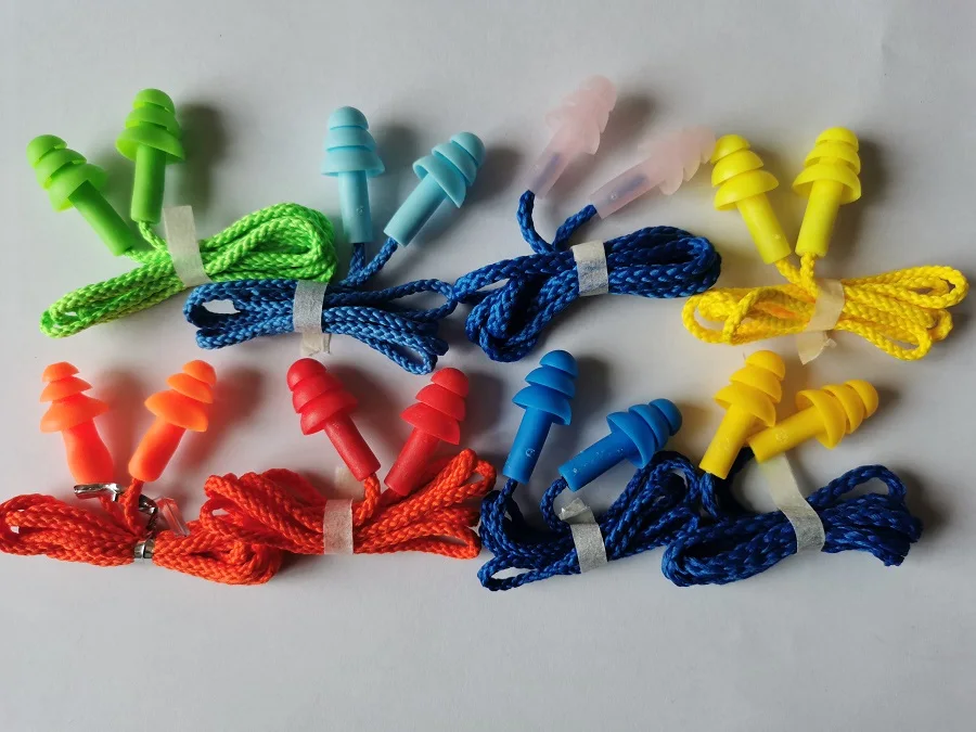 5PCS comfort earplugs noise reduction silicone Soft Ear Plugs Swimming Silicone Earplugs Protective for sleep Soft Ear Plugs - Famidy.com