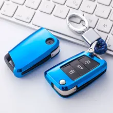 Мягкий чехол для ключей из ТПУ для Volkswagen VW TIGUAN Golf для Skoda Octavia, защитная оболочка для ключей