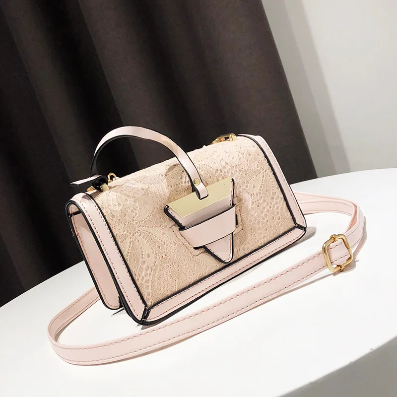 

Perilla Casual Lace Women Bags Small Leather Flap Handbags High Quality Messenger Bag Lady Shoulder Bag Creative Evening Pack