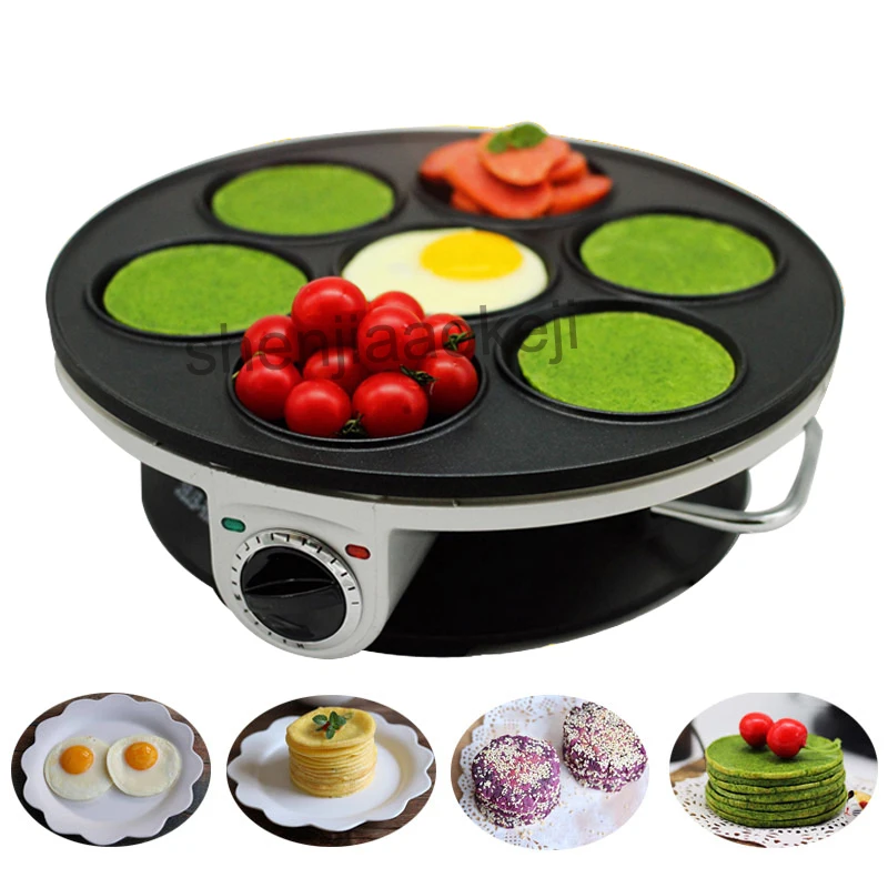 

Pancake Machine Househol Crepe Maker Electric baking pan machine Multifunction No-stick 7-hole pancake machine Breakfast Machine