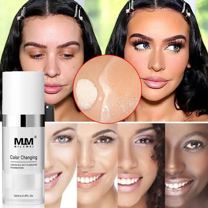 

Liquid Concealer Natural Long-lasting Color Changing Self-adjusts Women's Makeup Foundations Hide Blemish 12ML