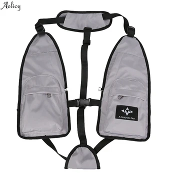 

New Zipper Patchwork High Quality Mini Solid Bag Leisure Zipper Bag Student Backpack Tactical Vest Bag Couple Nylon Backpack