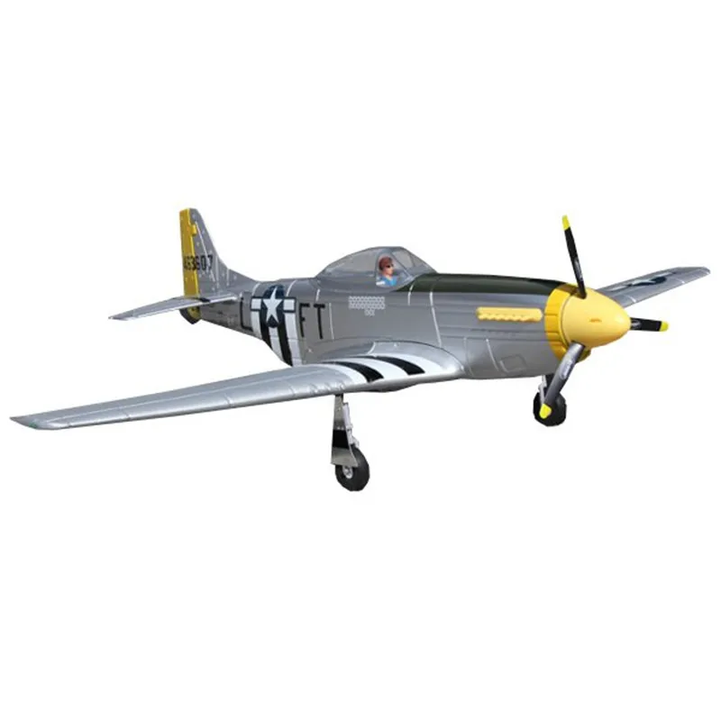 Dynam P-51D для Mustang V2 серебро 1200mm размах крыльев ЭПО Warbird RC самолет PNP игрушка детский подарок